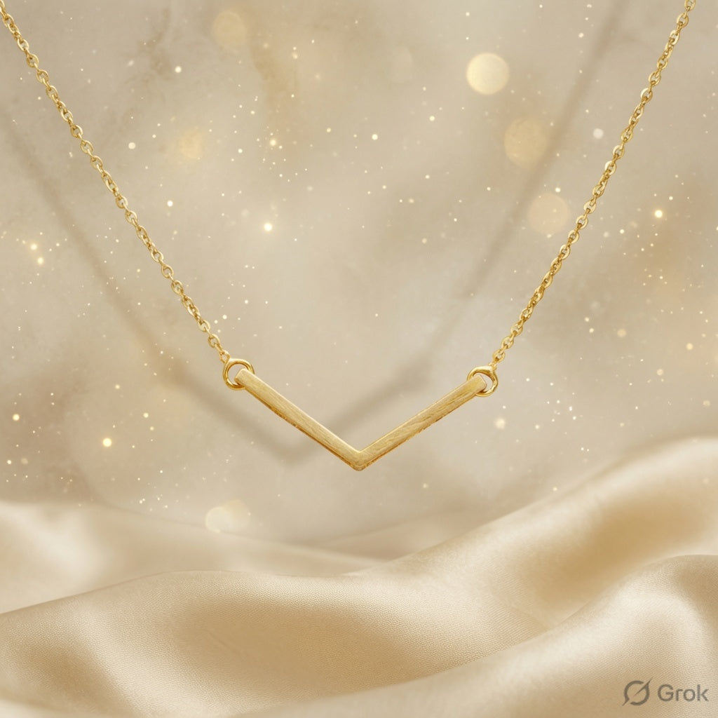 Why Every Modern Indian Woman Needs This Stunning Real Gold Chevron Necklace in Her Jewellery Box Right Now
