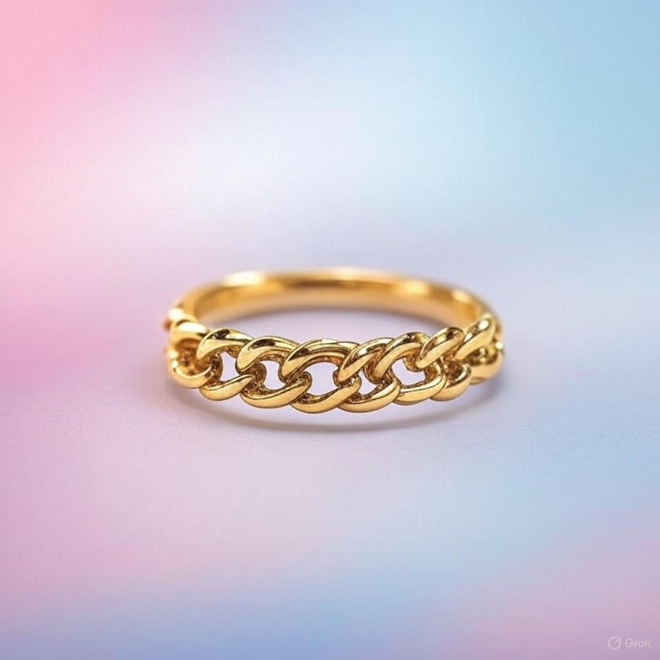 Add a Touch of Sophistication with Our Exquisite Gold Curb Ring from Starkle