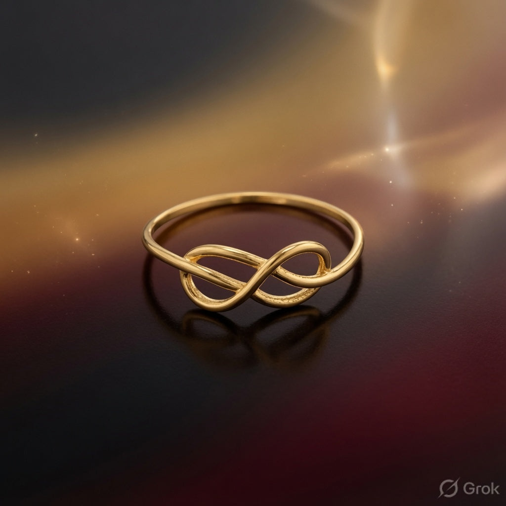 Why Every Indian Woman Needs This Double Infinity Gold Ring That Whispers “Forever” Without Saying a Word.