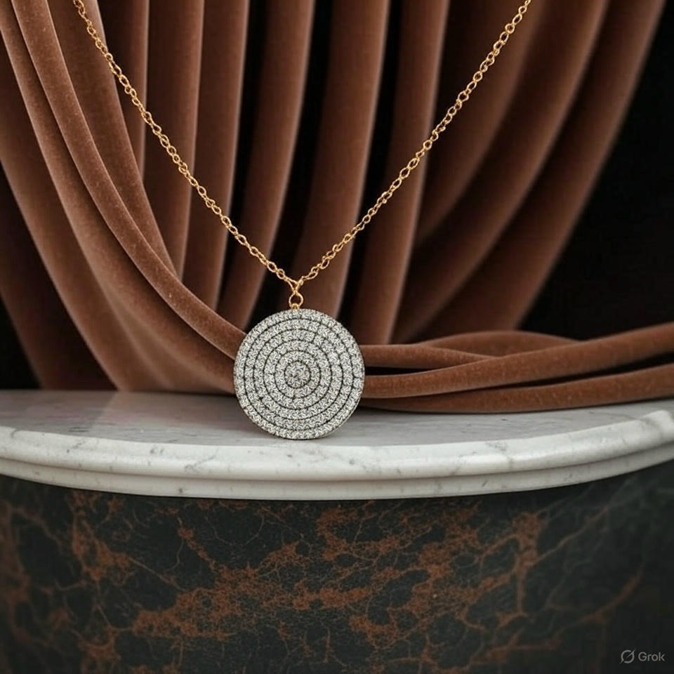 Eternity in Motion: Discover the Diamond Circle Necklace from Starkle