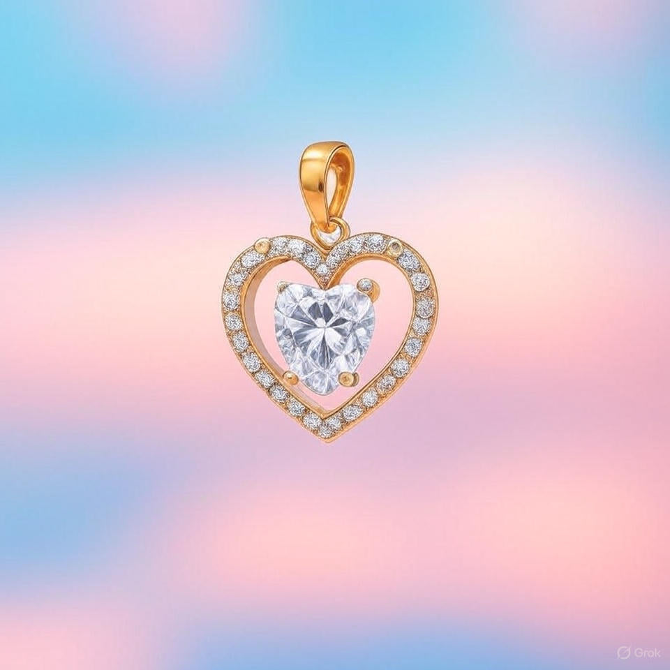 Not Just a Pendant. A Promise. A Halo of Diamonds Guarding the Heart She Gave You