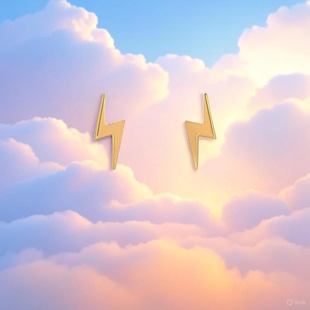 Shine Bright with the Radiant Elegance of Our Gold Lighting Studs