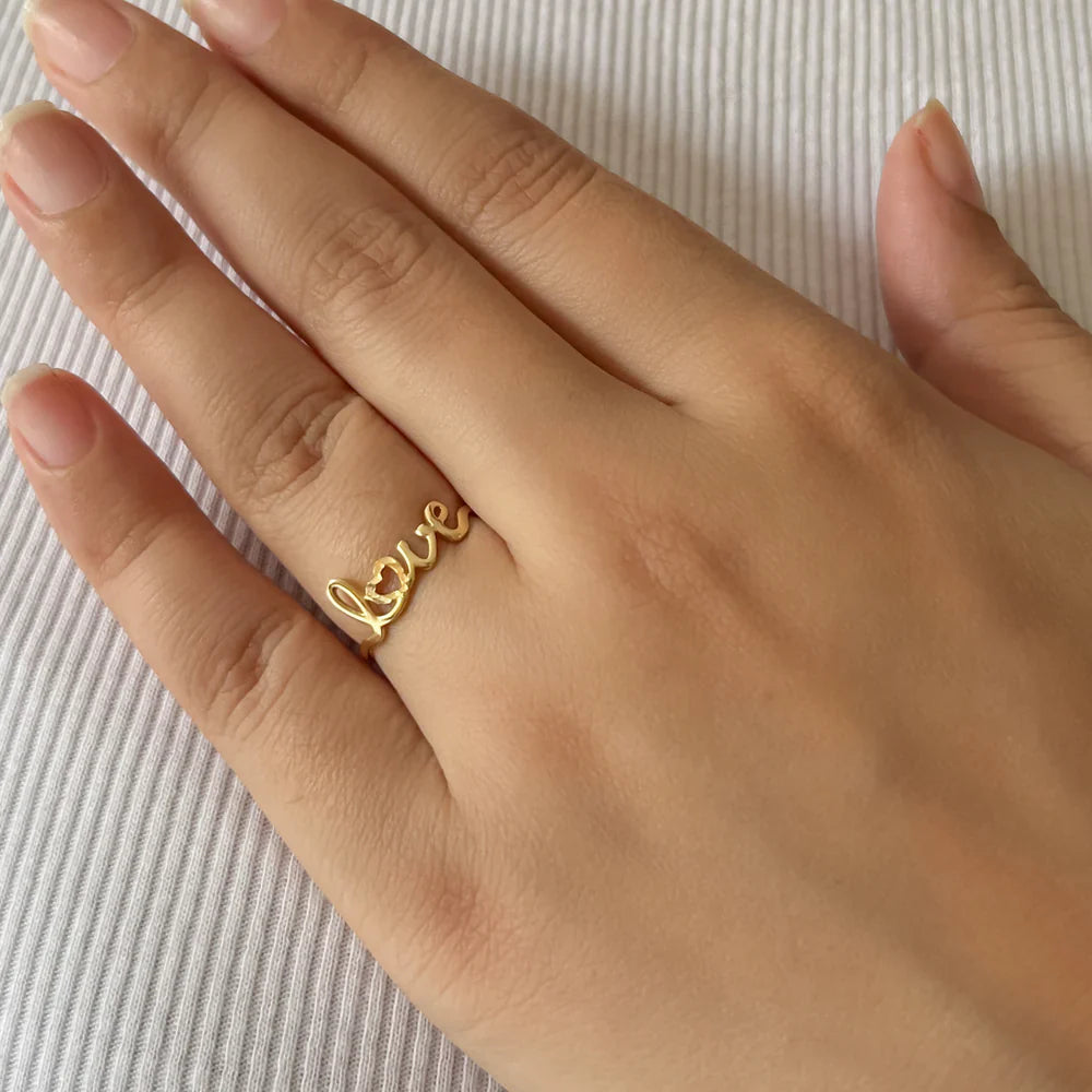 From Our Hearts to Your Hands – Gold Rings That Glow with Love