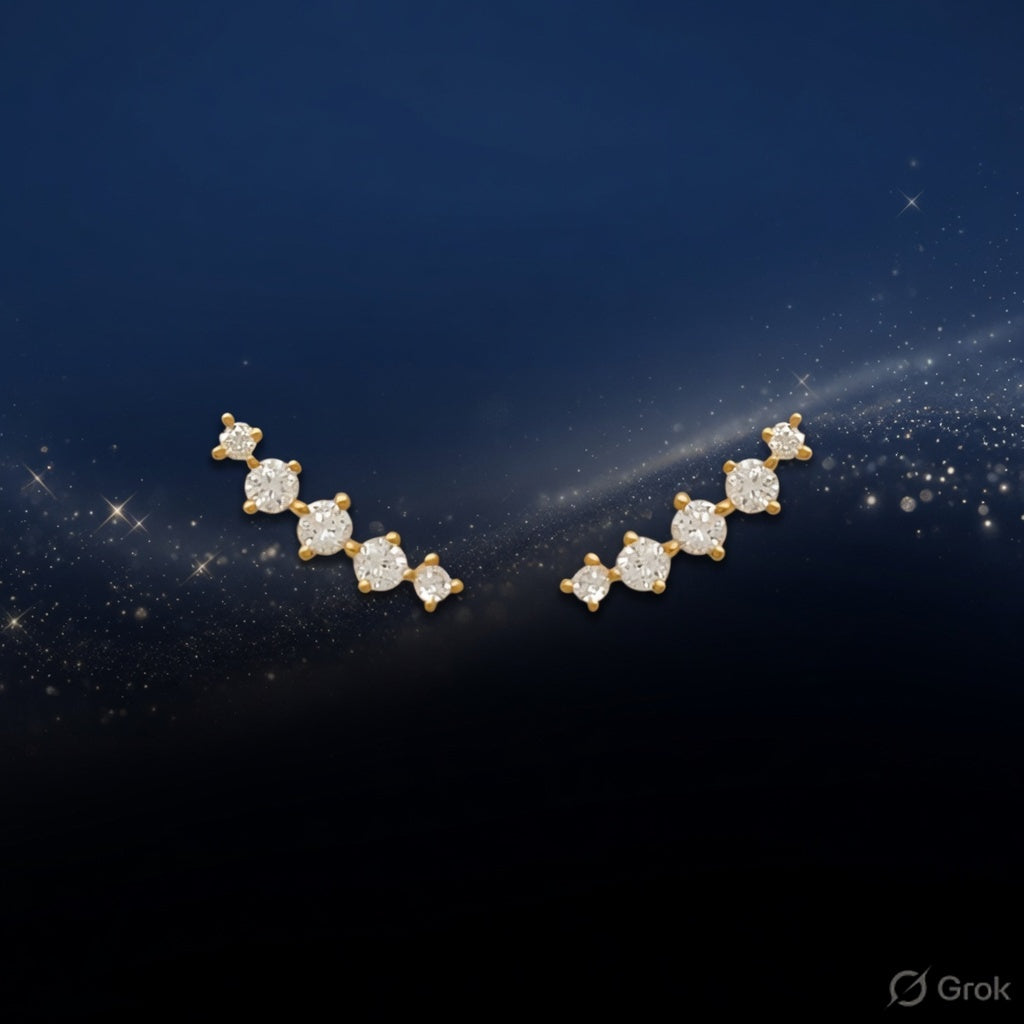 Penta Diamond Studs: Beautiful Diamond Studs That Redefine Everyday Elegance at Starkle