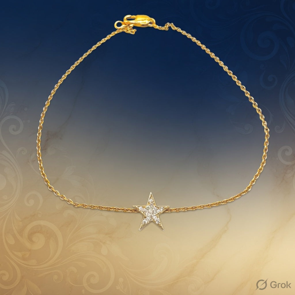 A Star in Every Step: Discover the Magic of Starkle’s Shiny Studded Star Bracelet.