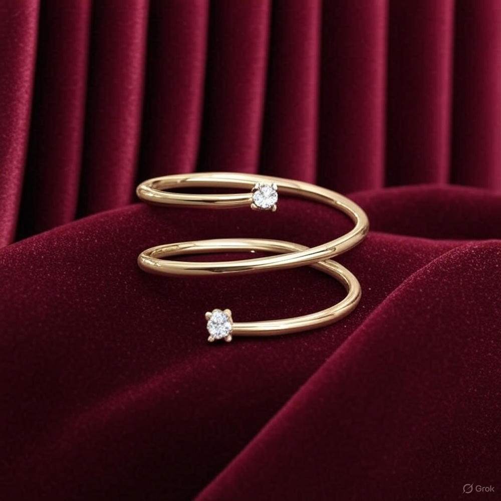 Uncoil Elegance with Our Diamond Spring Ring – Italian Craftsmanship at Its Finest