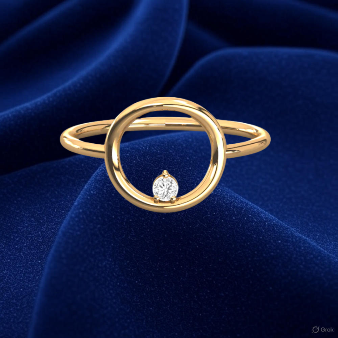 Celebrate Every Moment with the Dazzling Diamond Perch Ring by Starkle