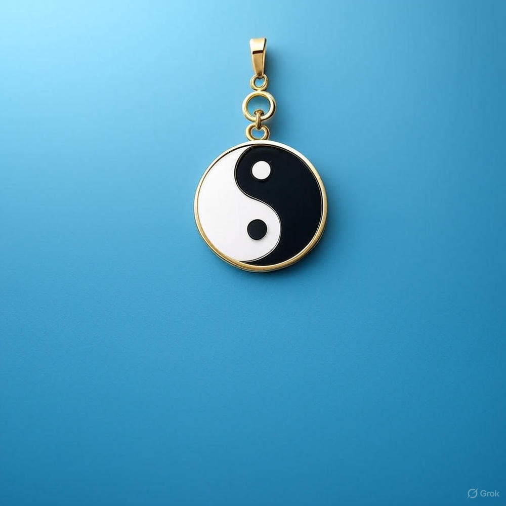 Discover Serenity with Every Wear—Our Gold Yin Yang Pendant Shines with Elegance