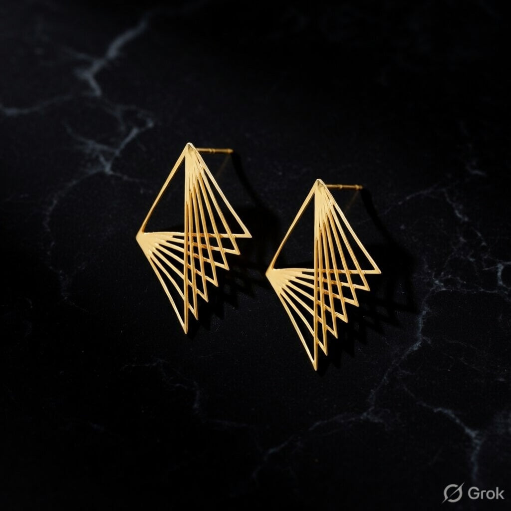 Elegant Gold Earrings: Discover the Signature Gold Cascade Earrings by Starkle