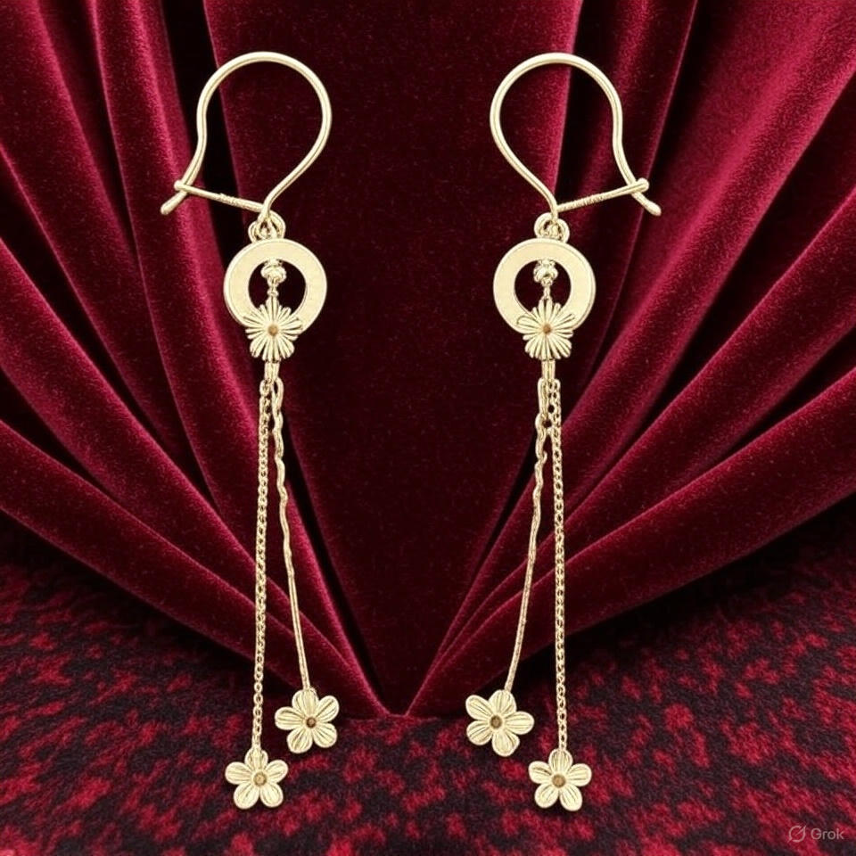 The Allure of Starkle’s Beautiful Fleur Chain Earrings