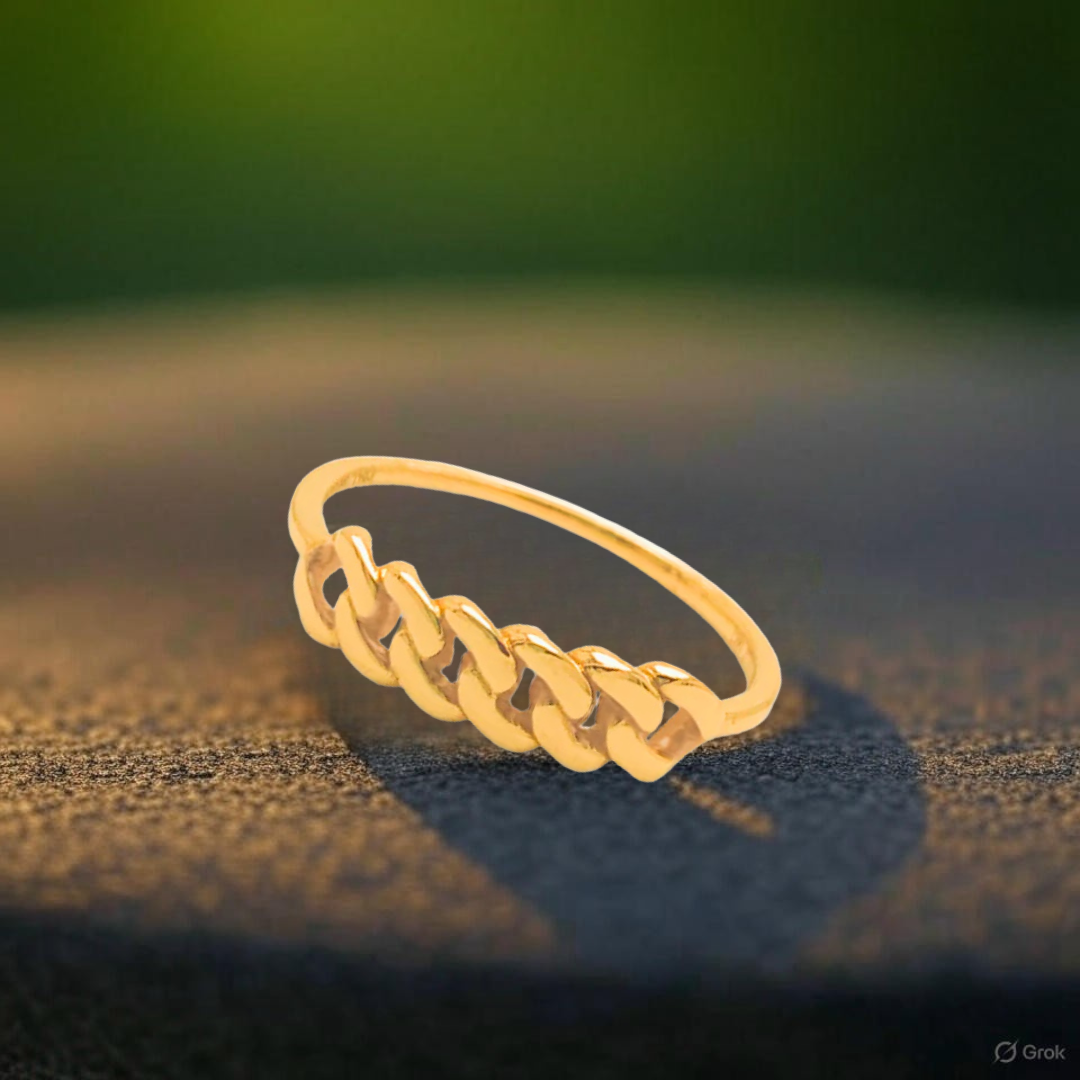 Make Every Moment Golden with Starkle’s Exquisitely Crafted Curb Rings