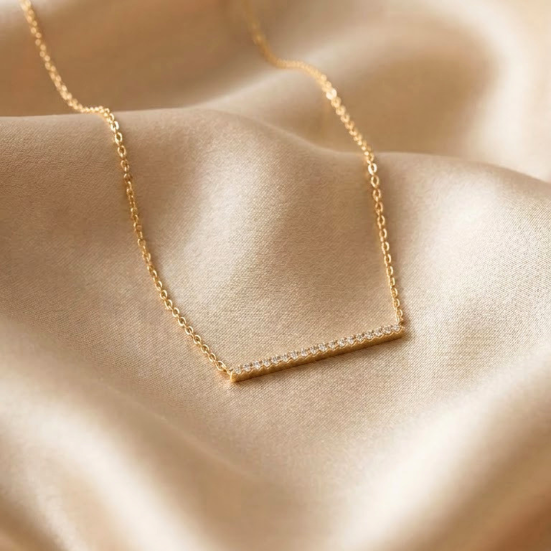 Why Every Modern Indian Woman Needs This Diamond Line Bar Necklace – Quiet Luxury That Feels Personal