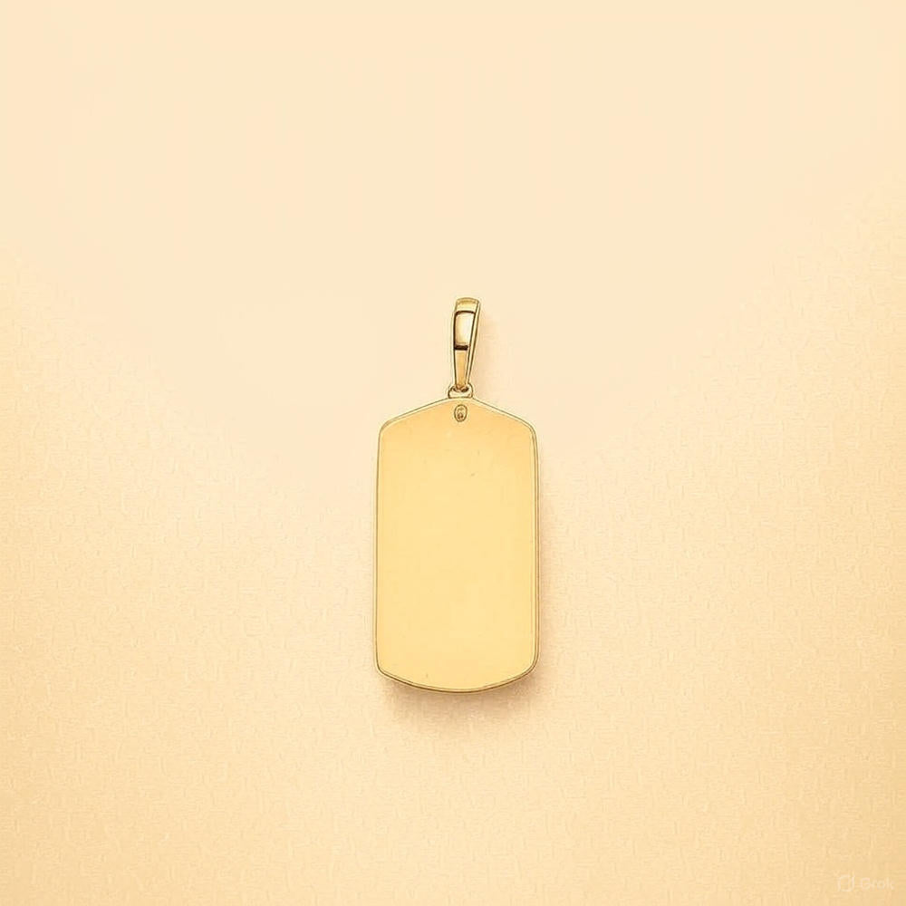 Crafted with Love, Our Gold Mini Dog Tag Is a Perfect Keepsake