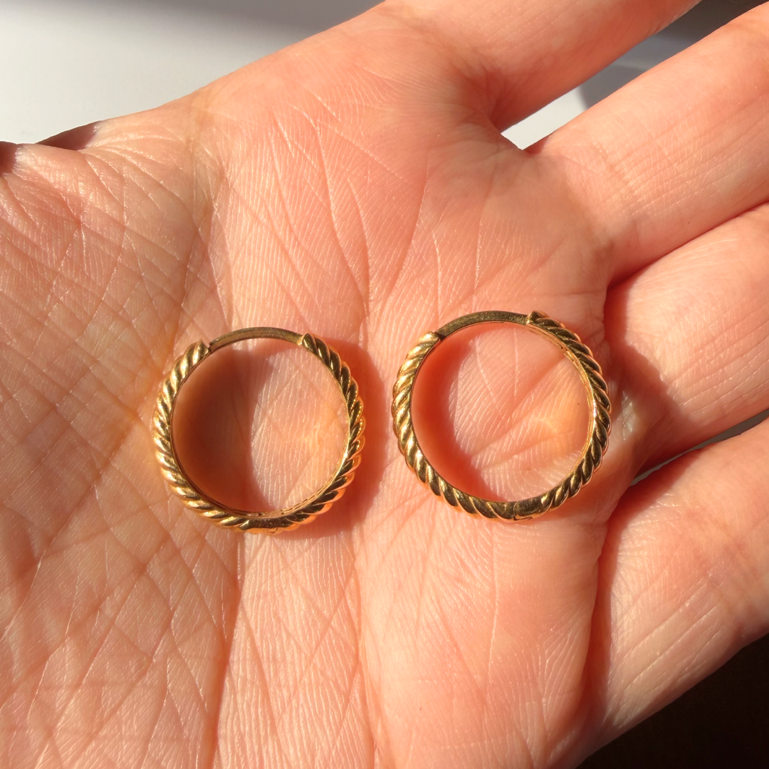 Bold Spiral Hoops