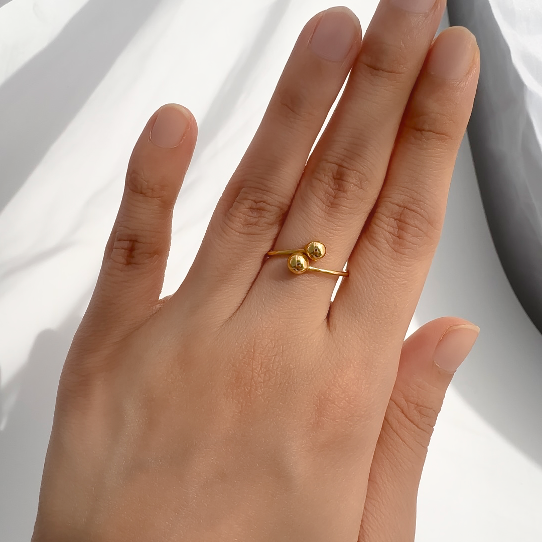Sphere Open Ring