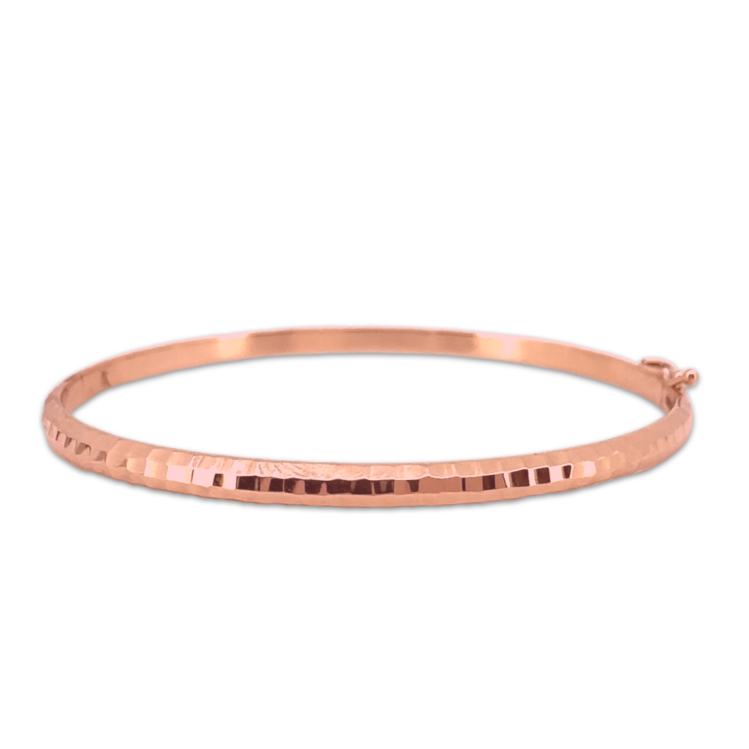 Block Bangle Bracelet | Rose
