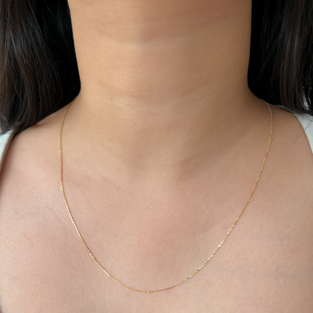 Minimalist Thin Link Chain