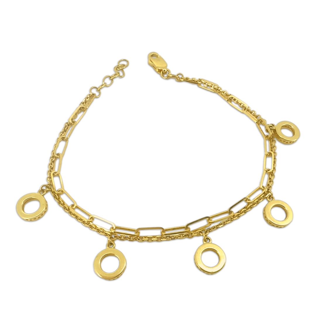 Paperclip Sphere Chain Bracelet