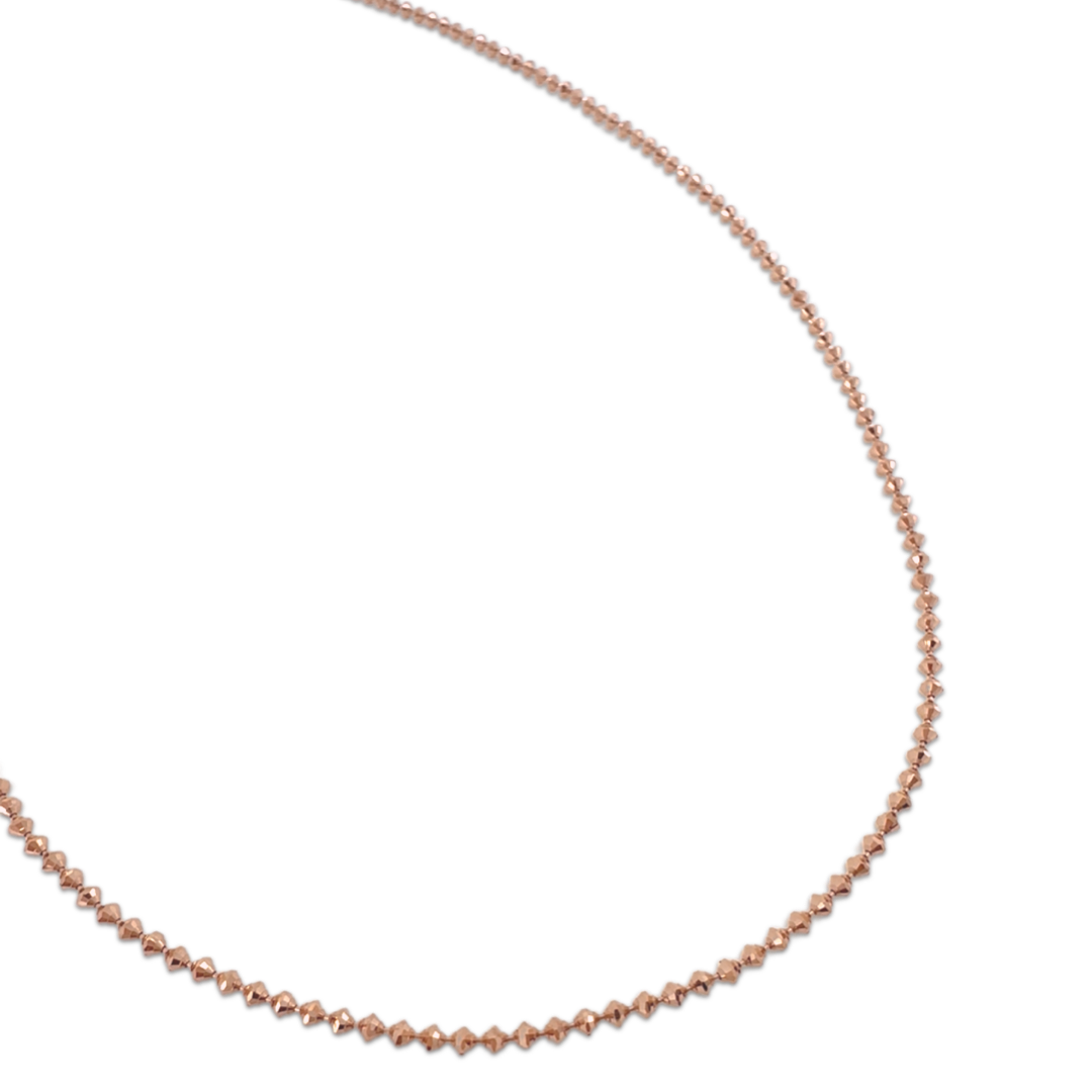 Glimmer Bead Chain - 14k