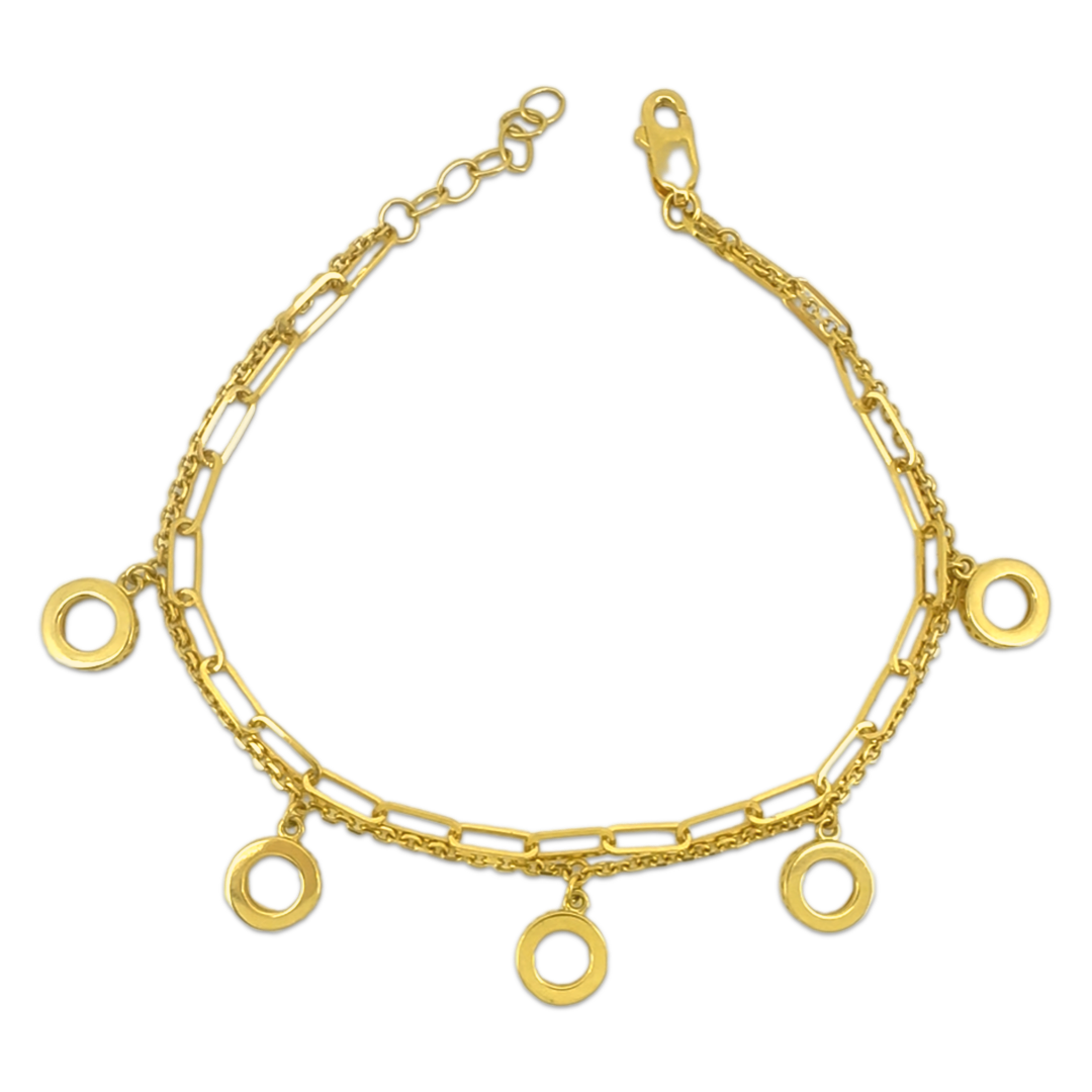 Paperclip Sphere Chain Bracelet