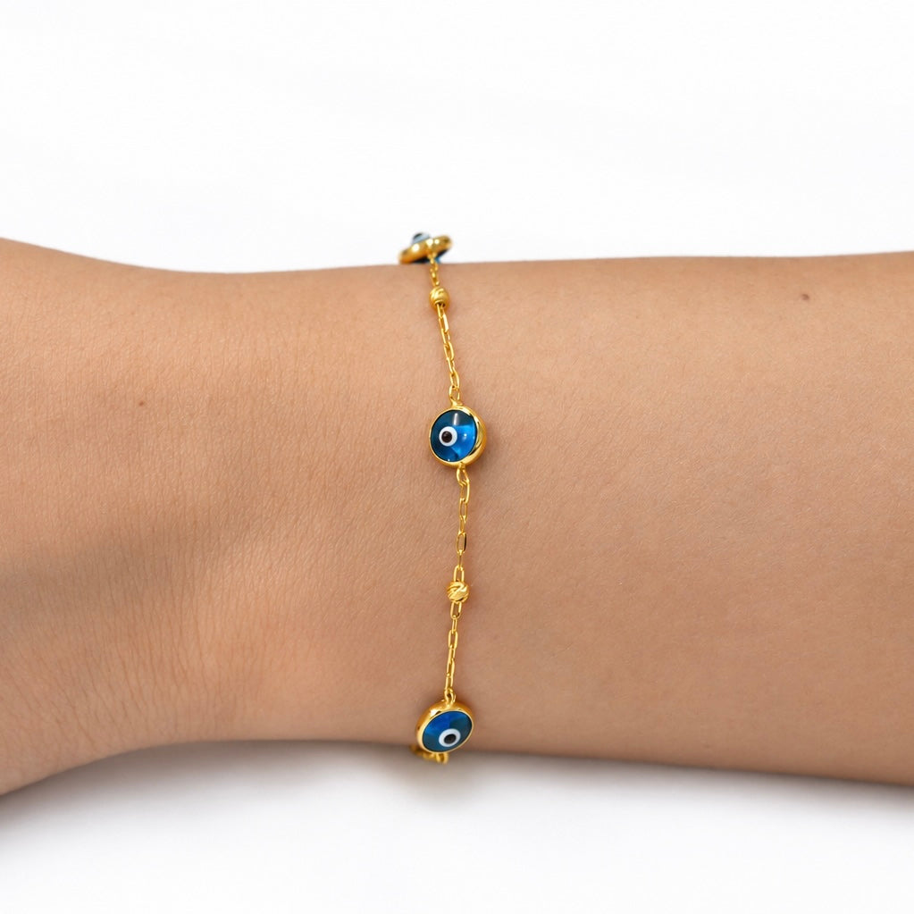 Evil Eye Bead Bracelet