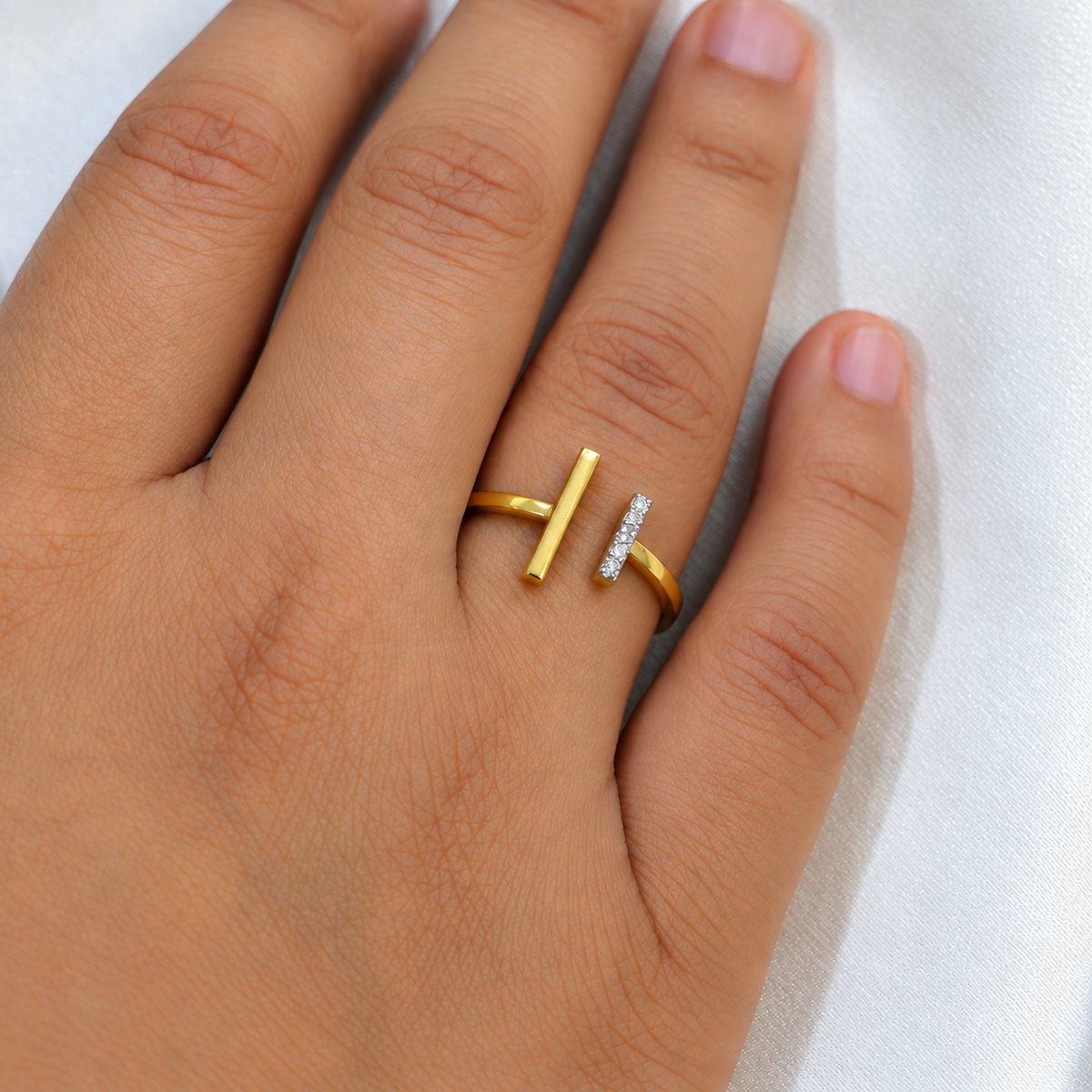 Diamond Open Ring