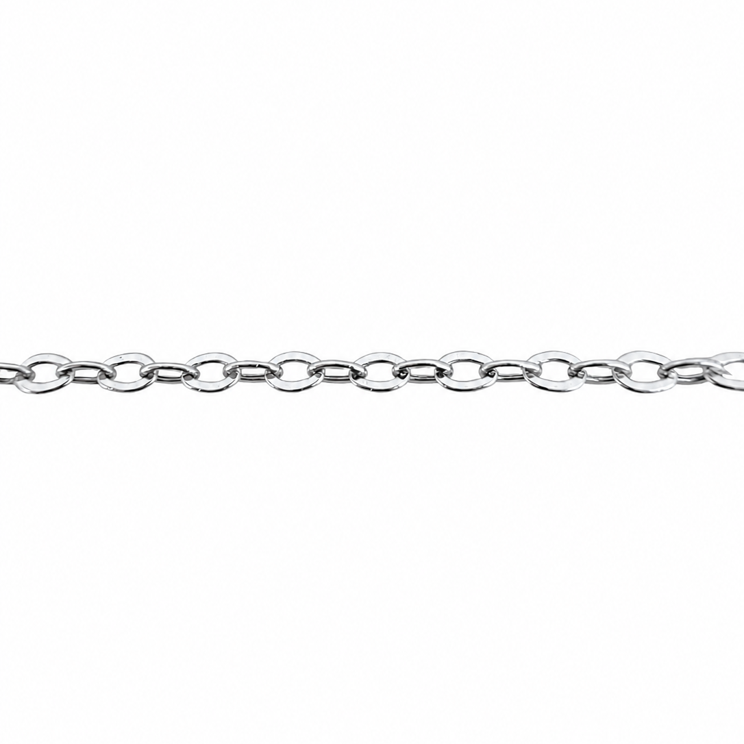 Bold Cable Chain | White