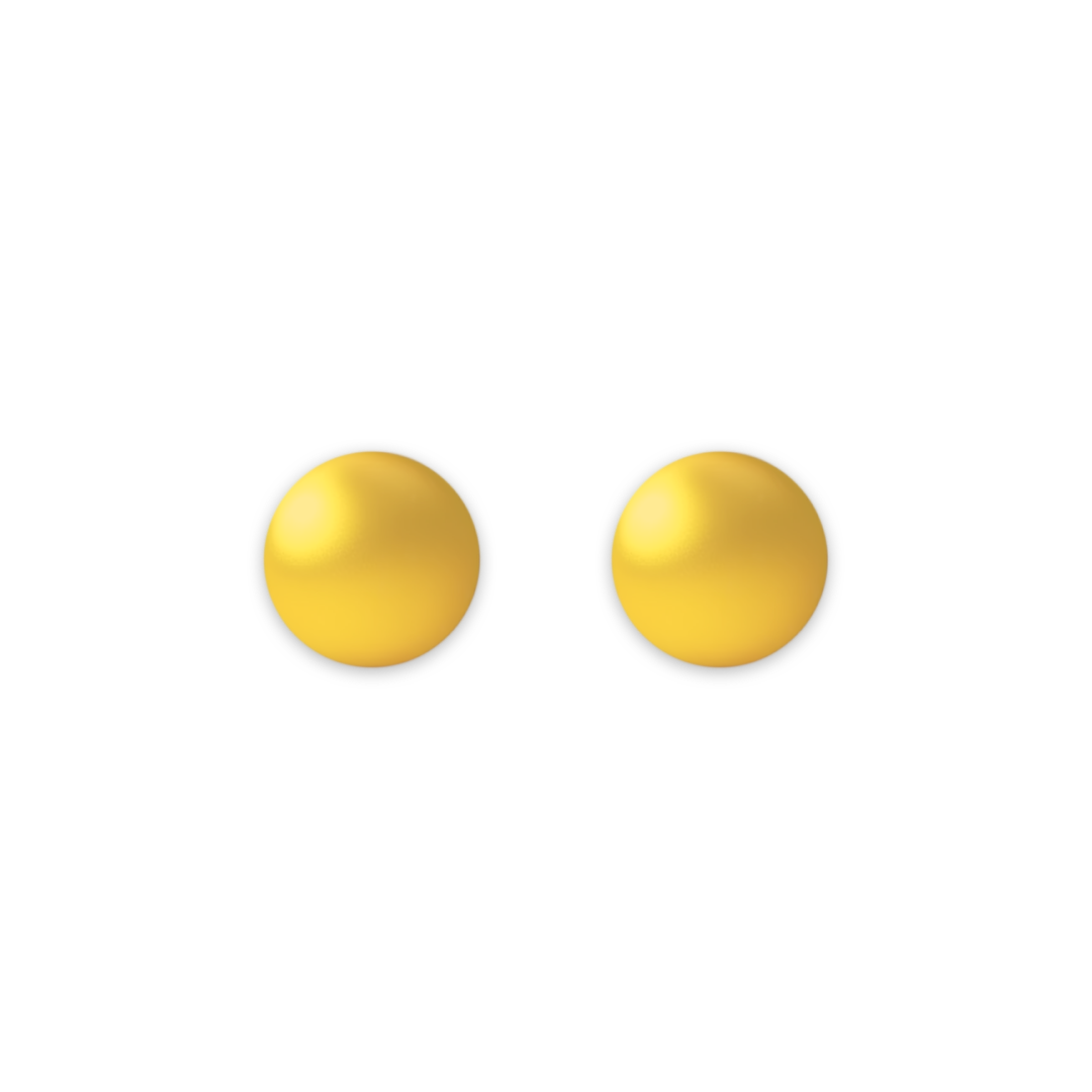 Gold Ball Studs - 6.5 mm