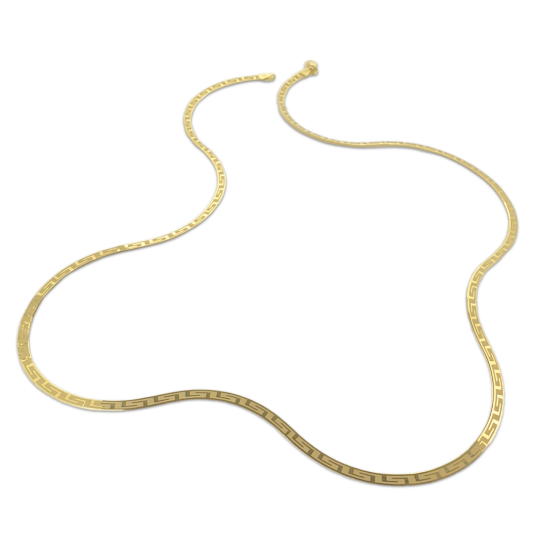 Sleek Meander Snake Chain