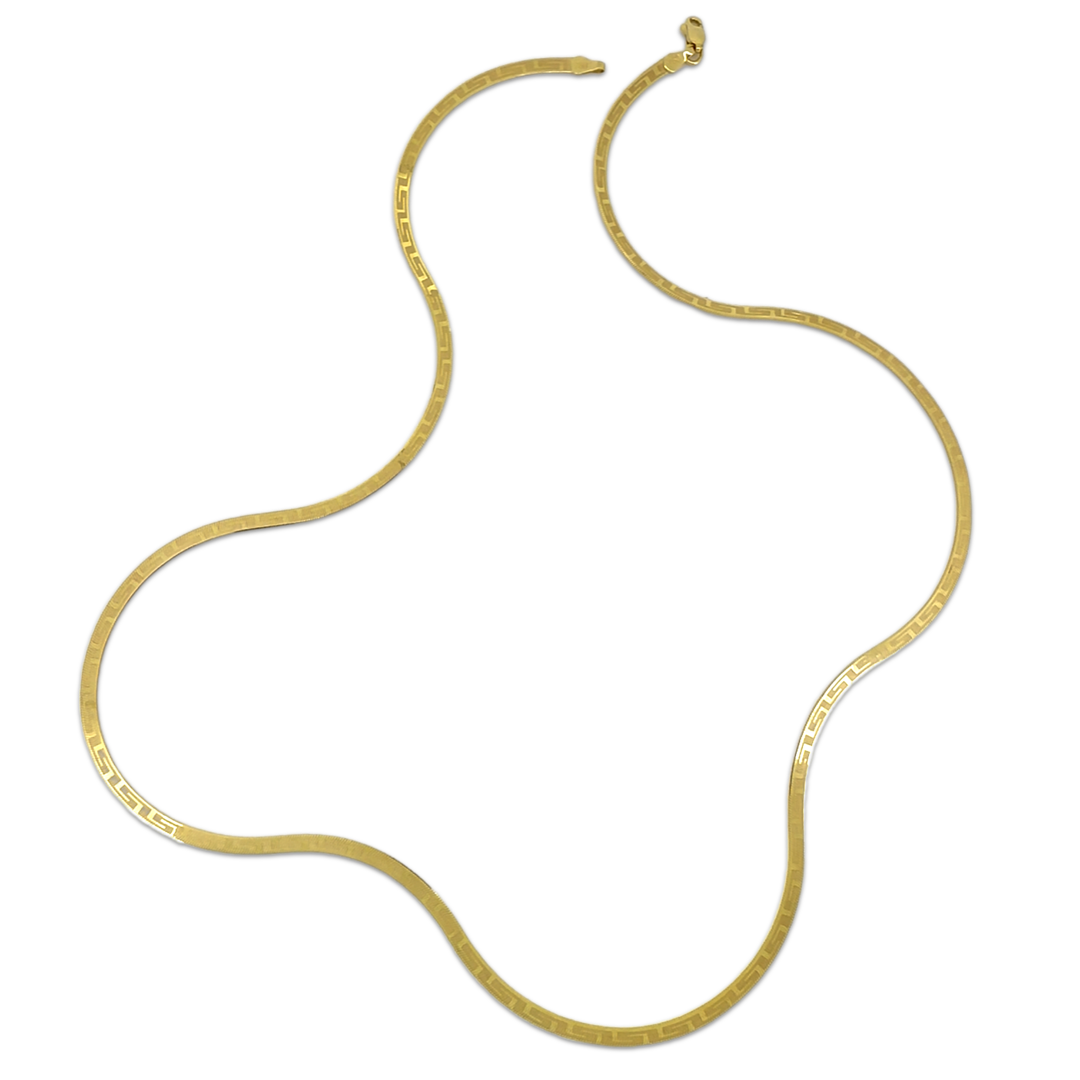 Sleek Meander Snake Chain