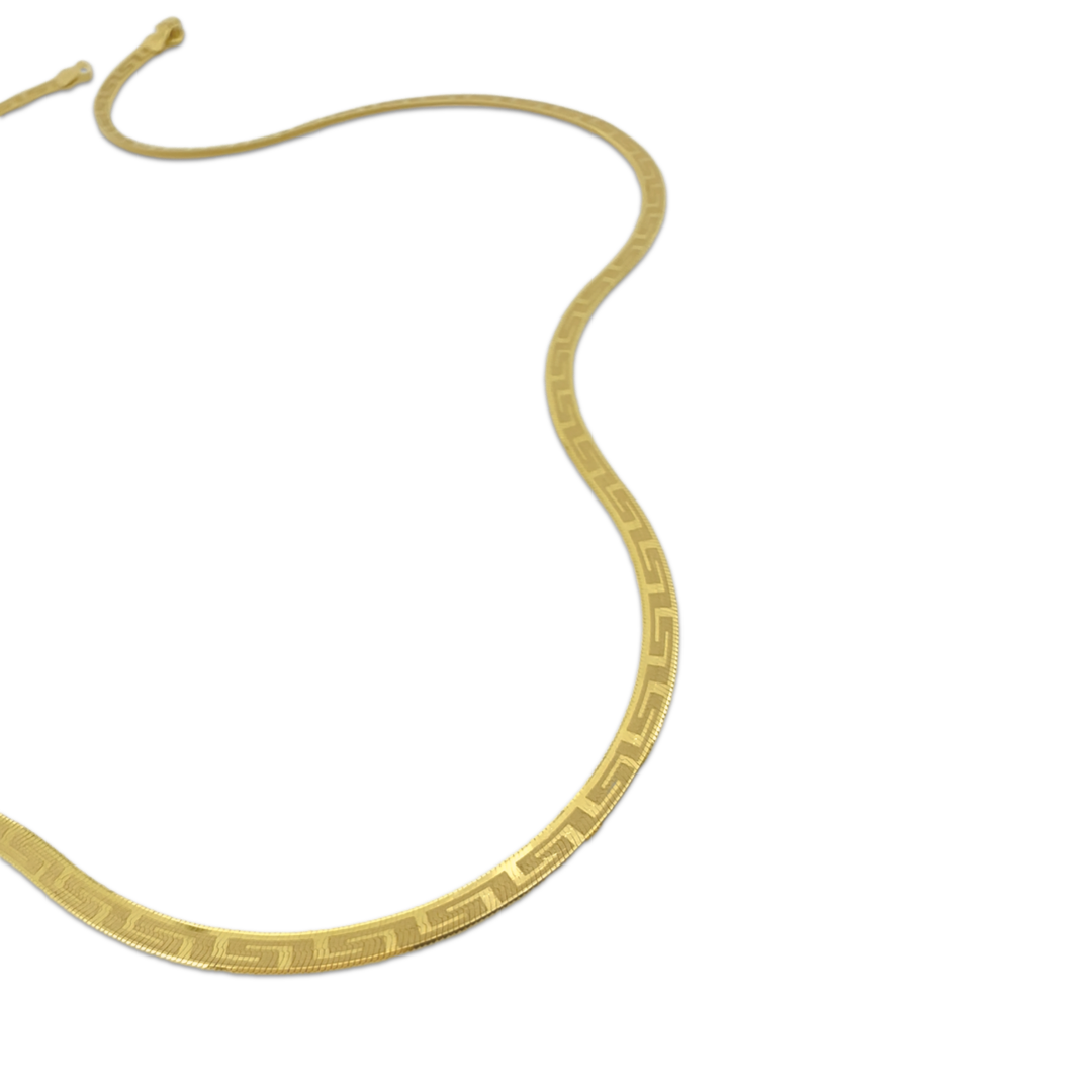 Sleek Meander Snake Chain