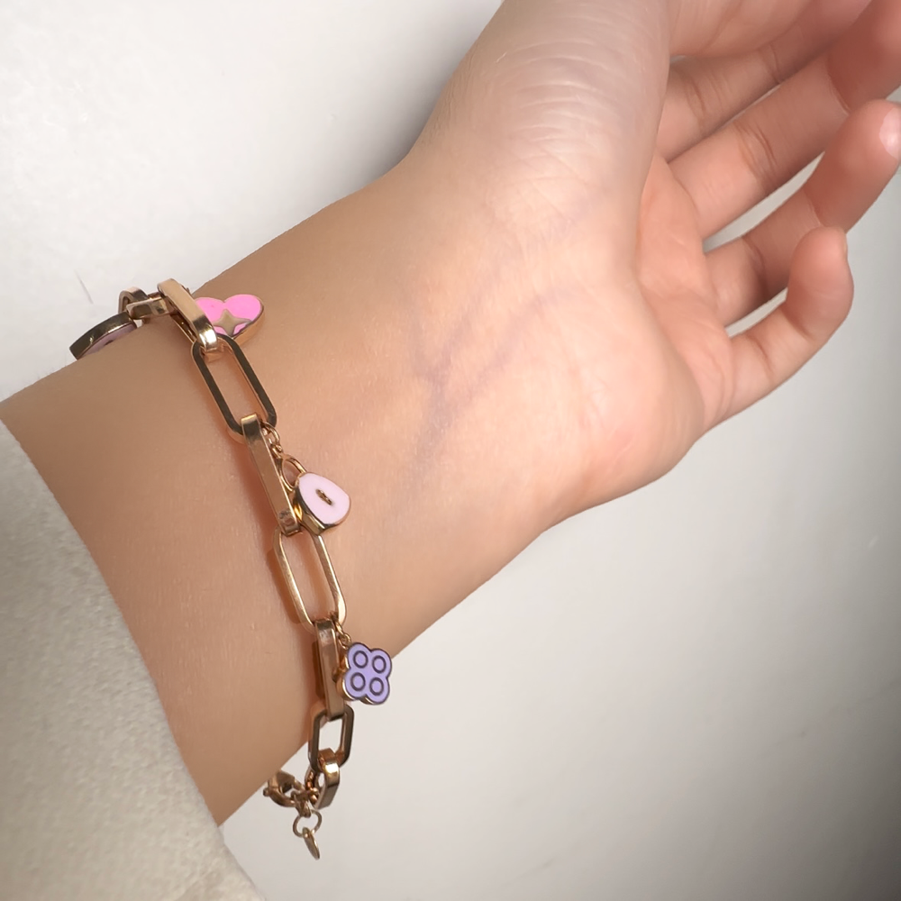 Paperclip Charm Bracelet