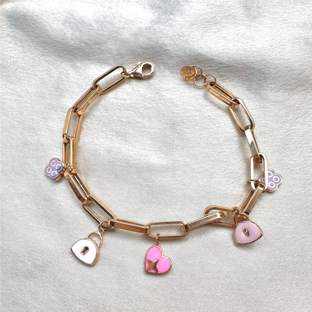 Paperclip Charm Bracelet