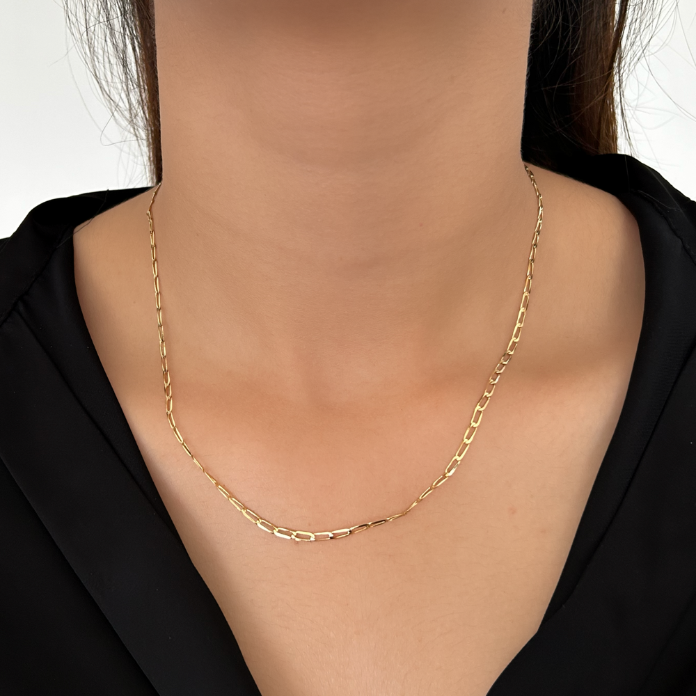Flat Paperclip Chain