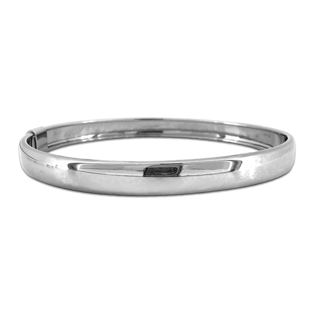 Thick Bangle Bracelet |White