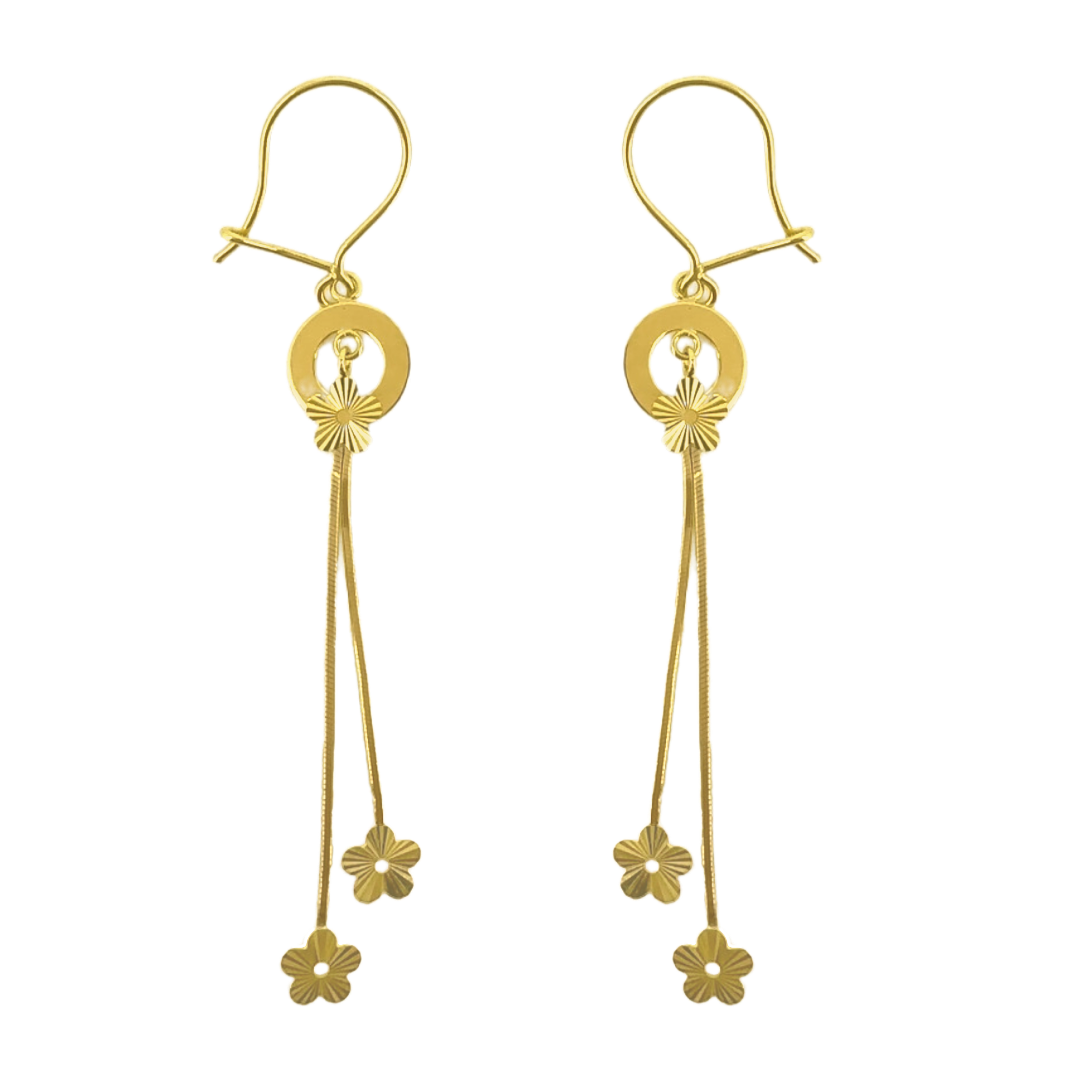Fleur Chain Drop Earrings