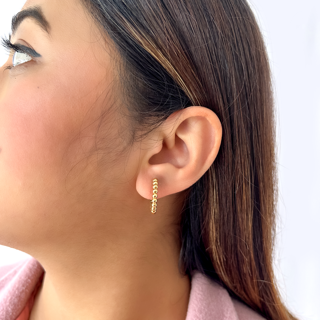 Bold Bead Hoops