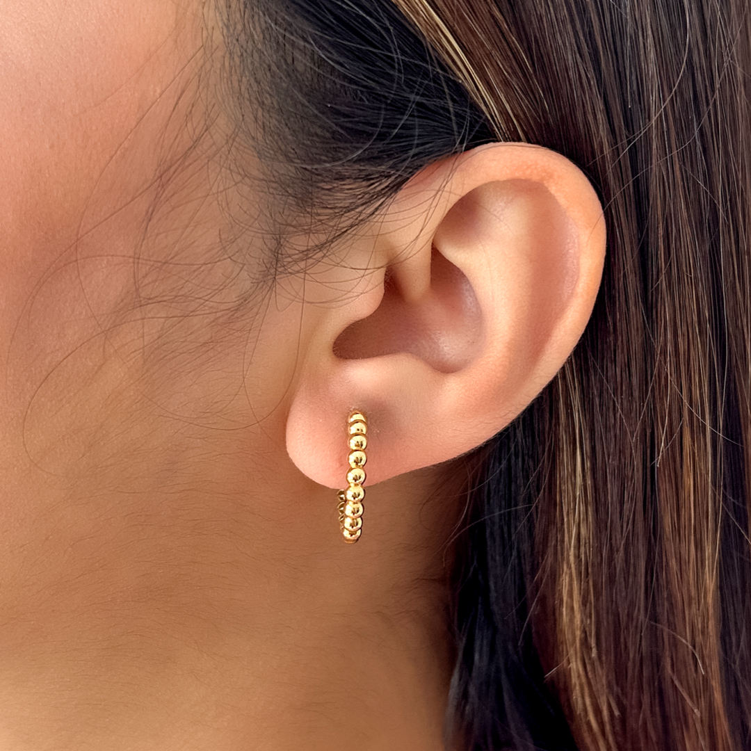 Bold Bead Hoops