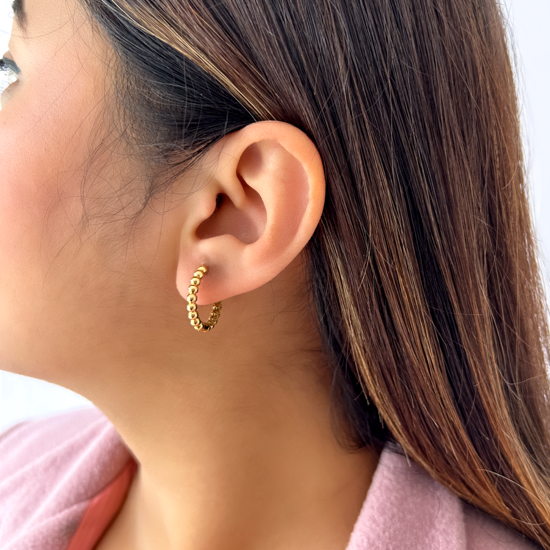 Bold Bead Hoops