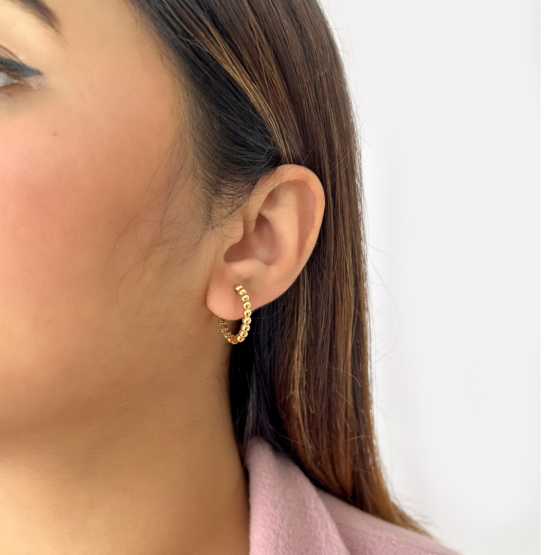 Bold Bead Hoops