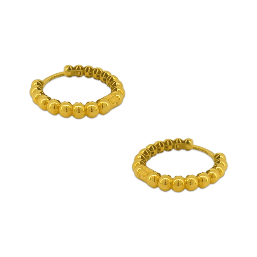 Bold Bead Hoops