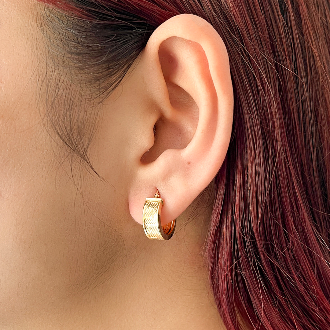 Bold Classic Meander Hoops