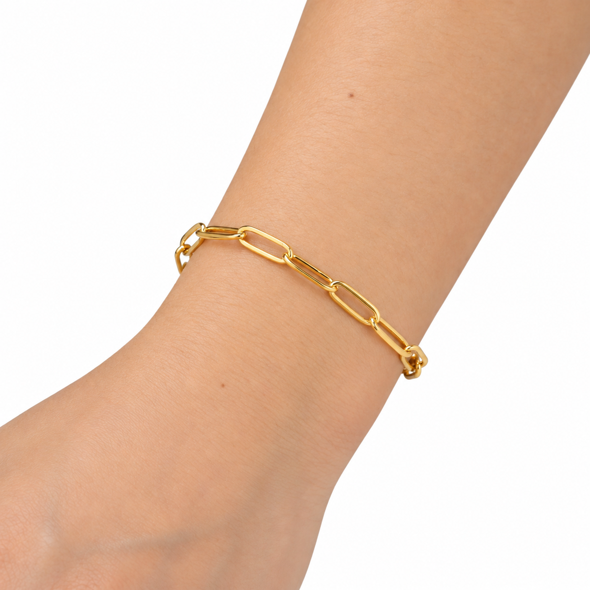 Thick Paperclip Bracelet