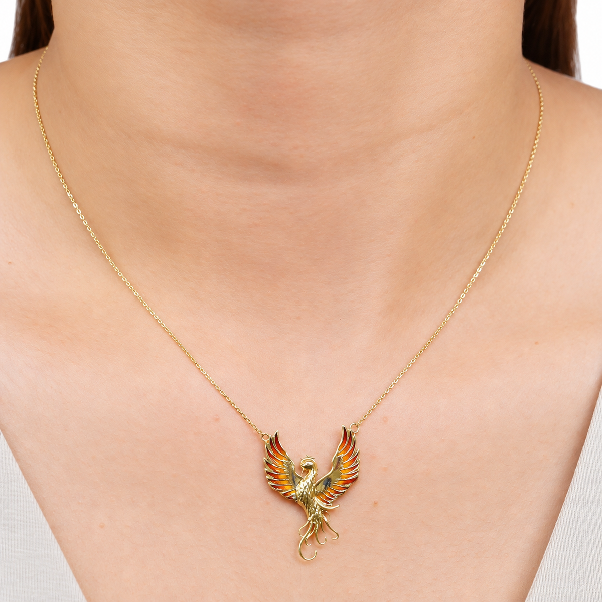 Phoenix Gold Necklace