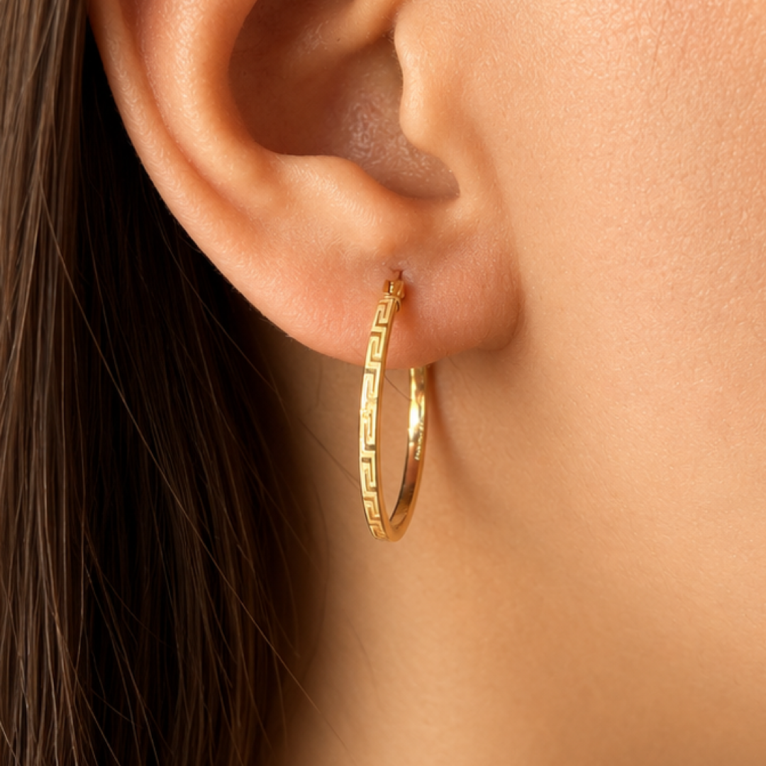 Maxi Sleek Meander Hoops