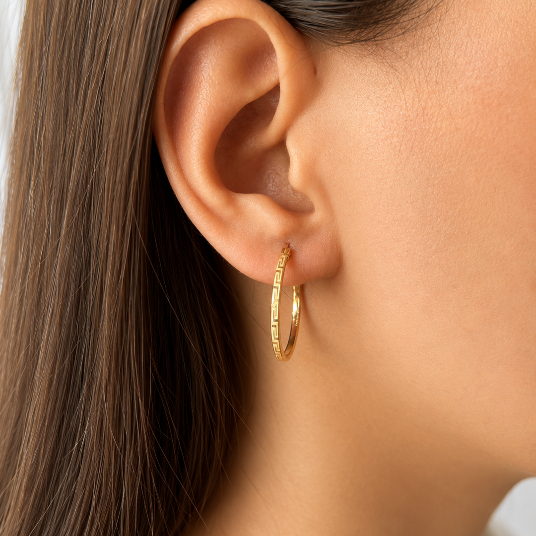 Maxi Sleek Meander Hoops