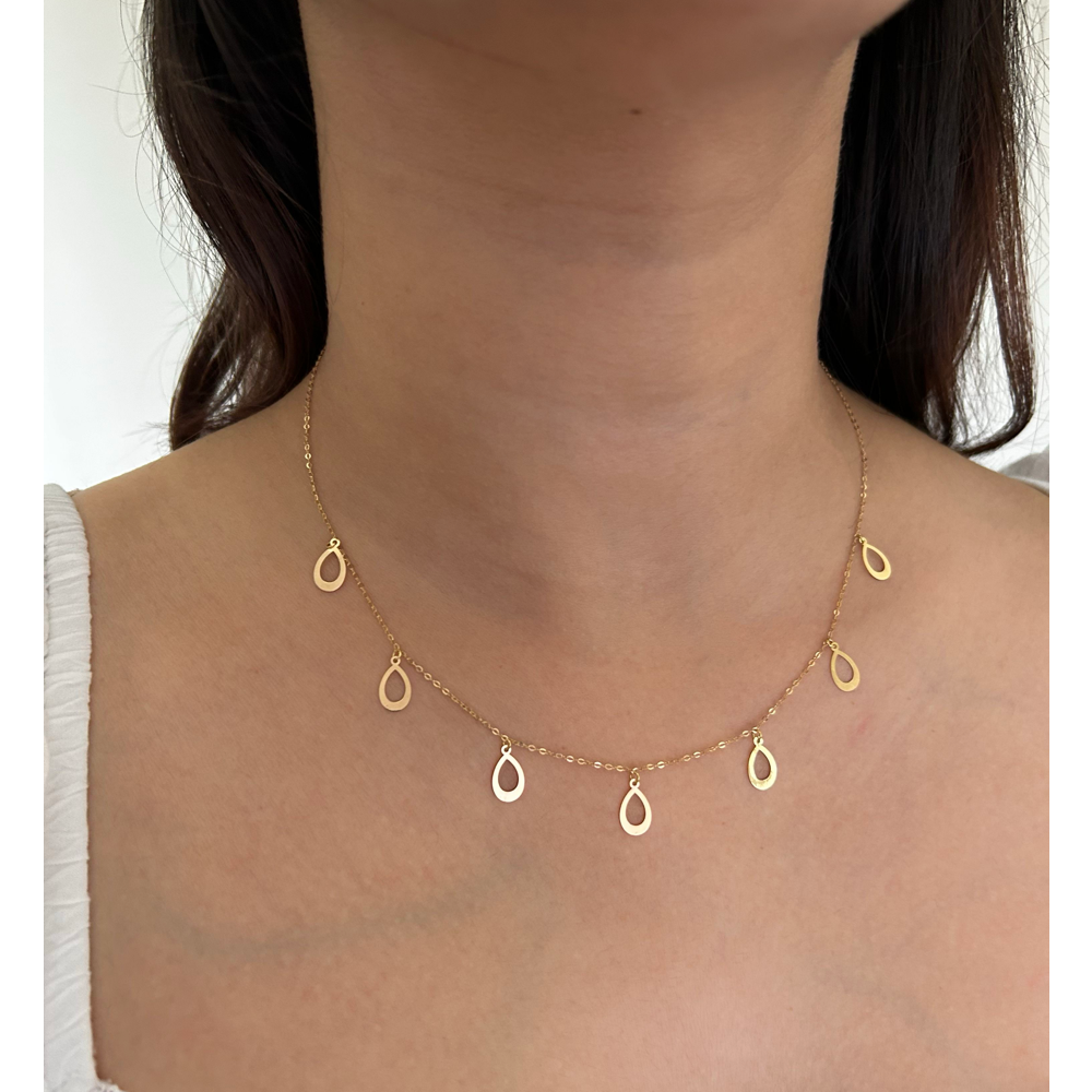 Raindrop Charm Necklace