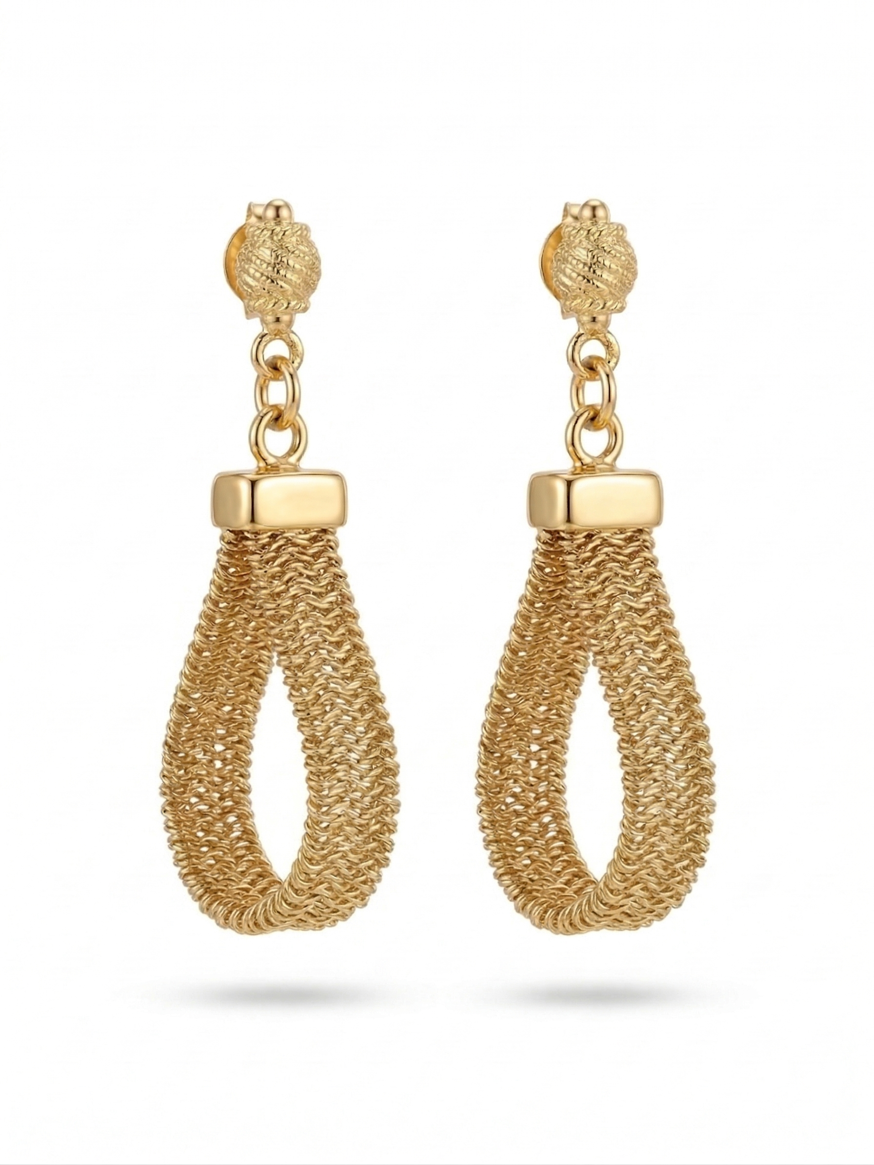 Mini Mesh Drop Earrings