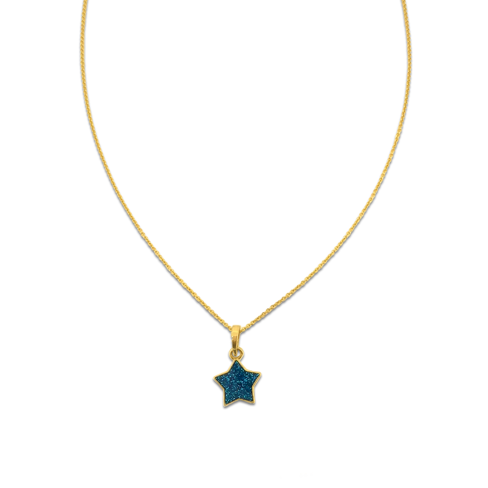 Enamel Star Necklace – 18k Gold Charm Necklace | Starkle