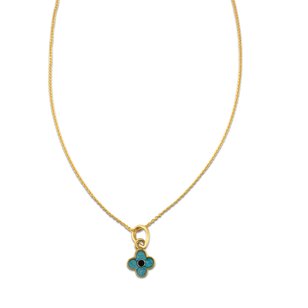 Enamel Flower Necklace